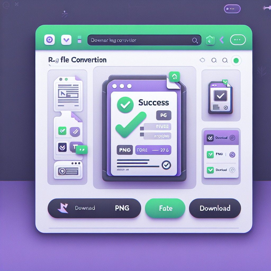 Download interface showing converted PNG file