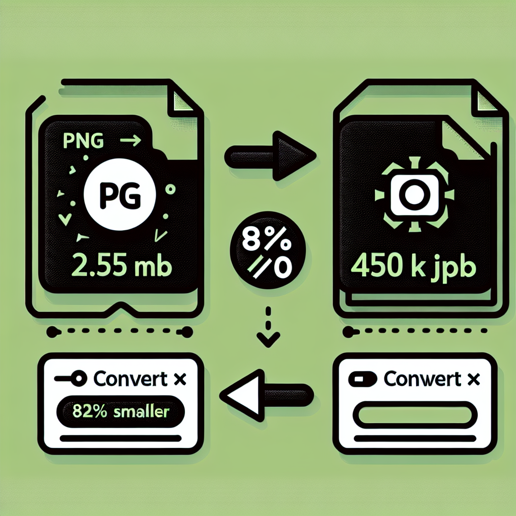 PNG to JPG conversion showing file size reduction